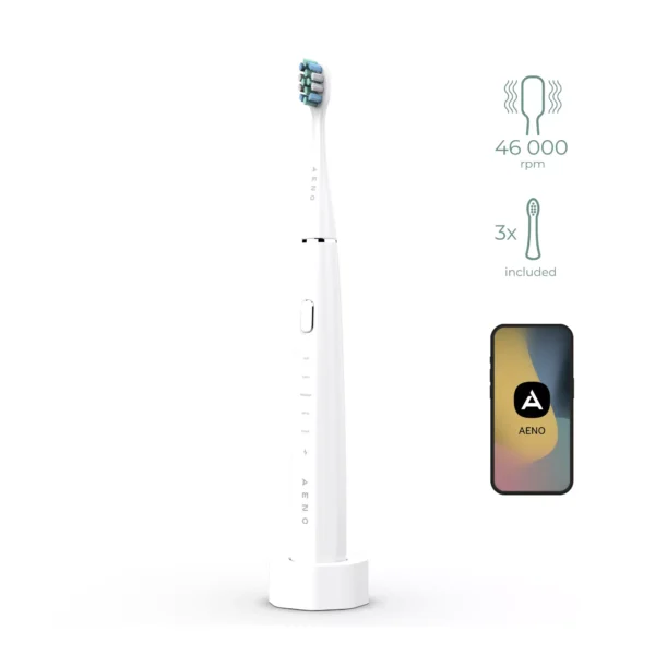 AENO SMART Sonic Electric Toothbrush DB1S - 46,000 RPM, 4 Modes, IPX7 - White - Image 5