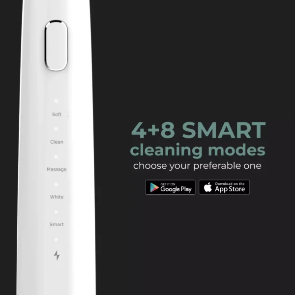 AENO SMART Sonic Electric Toothbrush DB1S - 46,000 RPM, 4 Modes, IPX7 - White - Image 6