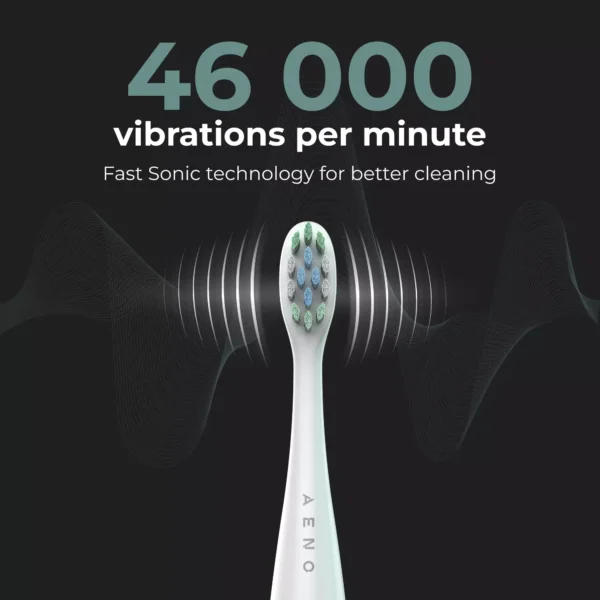 AENO SMART Sonic Electric Toothbrush DB1S - 46,000 RPM, 4 Modes, IPX7 - White - Image 9