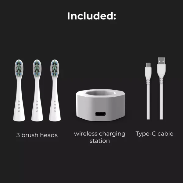 AENO SMART Sonic Electric Toothbrush DB1S - 46,000 RPM, 4 Modes, IPX7 - White - Image 14