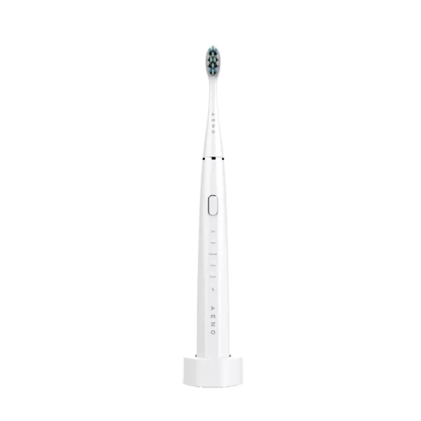 AENO SMART Sonic Electric Toothbrush DB1S in white with wireless charging dock.