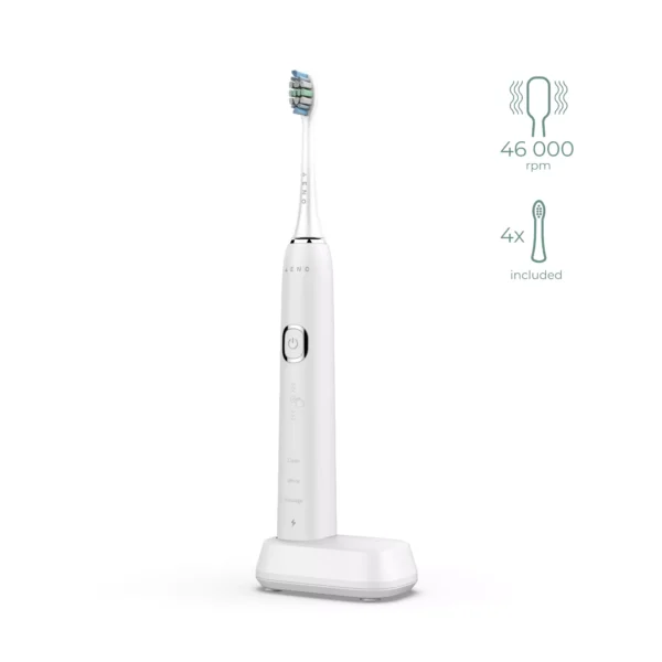 AENO Sonic Electric Toothbrush DB3 - 46,000 RPM, 3D Touch, IPX7 - White - Image 4