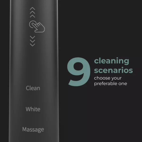 AENO Sonic Electric Toothbrush DB4 - 46,000 RPM, 3D Touch, IPX7 - Black - Image 7