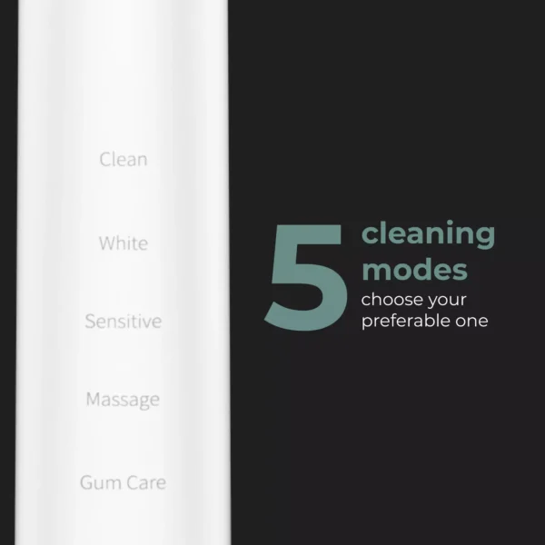 AENO Sonic Electric Toothbrush DB5 - 46,000 RPM, 5 Mode, IPX7 - White - Image 8