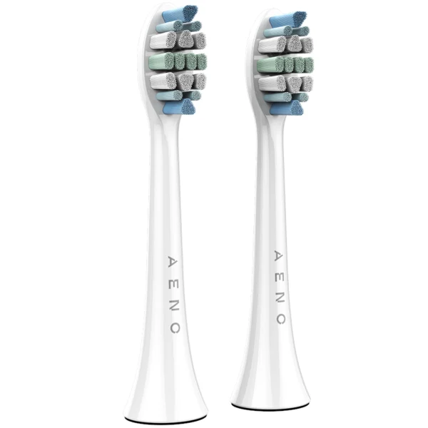 AENO DB3 / DB4 / DB5 / DB6 White Replacement Toothbrush Heads with Dupont Bristles - 2pcs